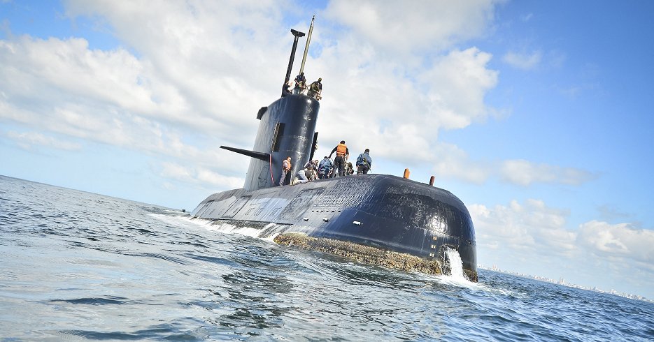 アルゼンチン海軍の潜水艦「サンフアン」（同海軍提供、EPA＝時事）