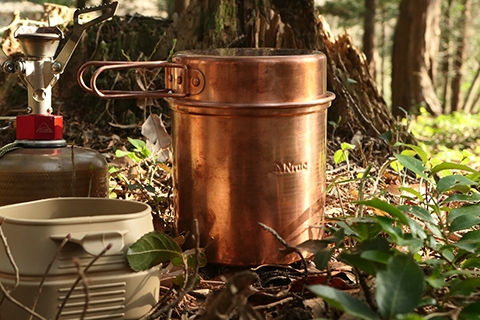 Nruc×佐野機工 純銅製クッカー「GENTLE HIKER’S COOKER」